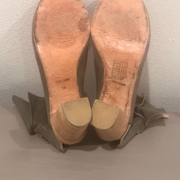 Free People Golden Road Open Toe Bootie In Moss - Picture 7 of 9